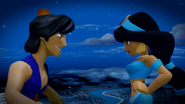 Aladdin and Jasmine on the Magic Carpet