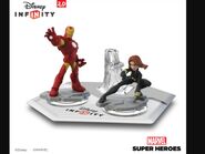 Black Widow on the base with Iron Man