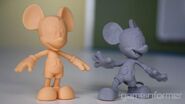 The prototype model of Mickey's figure.