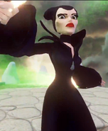 Maleficent casting a spell.
