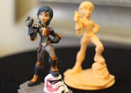 Two prototype models of Sabine Wren.