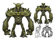 Concept art of robotic versions of the Badoon.