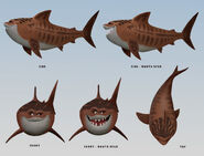 Concept art of Maui as a shark.