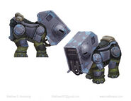 Concept art of a Luggabeast.