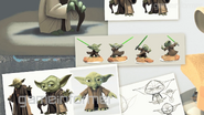 Concept art of Yoda.