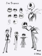 Jack Skellington's concept art.