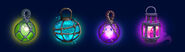 Concept art of some Ghost Lanterns for the play set.