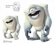 Concept art depicting the Abominable Snowman.