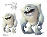 Concept art of the Abominable Snowman.