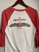 Back of an Infinity promo tee shirt given to attendees at the 2013 E3 Expo in L.A.