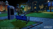 Disney infinity monsters university 09.jpg (214 KB) Mike riding the Beastly Bike with the school in the background.