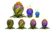 Concept art of Snoring Gloria's Plants.