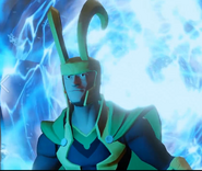 Loki popping out of a portal in Assault on Asgard.