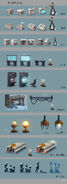 Concept art of every item in Hoth.