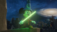 Sorcerer's Apprentice Mickey with the Lightsaber