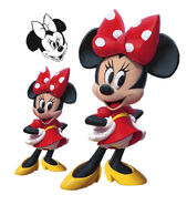 Concept art of Minnie Mouse.