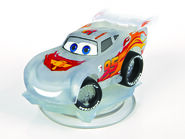 Lightning McQueen's crystal figure.