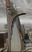 Avengers Tower in the city in Marvel's The Avengers Play Set