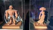 Clay figure models of Darth Vader and Princess Leia.