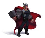 Concept art of Thor.