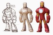 Iron Man's concept art.