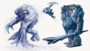 Concept art of some Frost Giants.