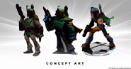 Concept art of Boba Fett.