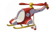 Concept Art of the Rescue Helicopter.