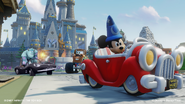 Sorcerer's Apprentice Mickey driving Mickey's Car