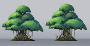 Concept art of a Banyan Tree for the play set.