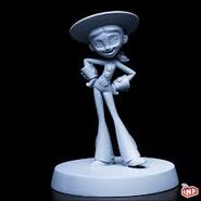 A clay model of Jessie's figure.