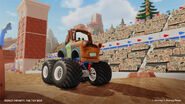 Mater with Monster Truck Wheels.