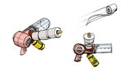 Concept art of the Toilet Paper Launcher.