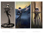 Concept art of Jack Skellington.