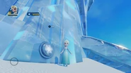 The effects button on the side of Elsa's Ice Palace