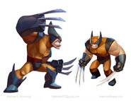 Concept art of Wolverine.