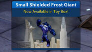 The unlock of the Small Shielded Frost Giant.