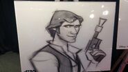 Concept art of Han Solo.