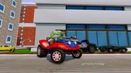 Hulk driving the Spider-Buggy in an early trailer for Disney Infinity 2.0