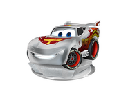 Artwork of Lightning McQueen's figure.