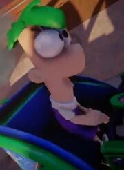 Ferb in early gameplay footage of Disney Infinity.