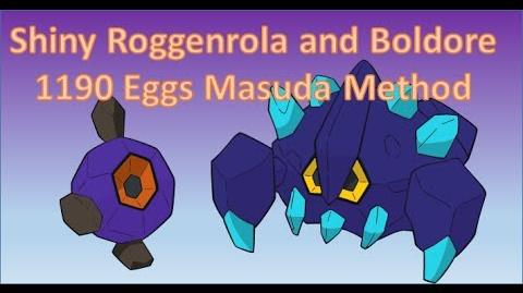 Pokemon_Y_-_Shiny_Roggenrola_and_Boldore_via_Masuda_Method_-_1190_Eggs_-_First_On_Youtube