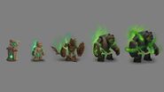 Concept art of the bear.