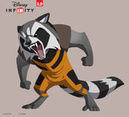 Concept art of Rocket Raccoon.