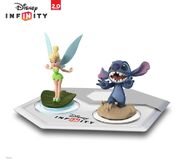 Stitch next to Tinker Bell