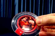 A prototype version of the power disc, showing Wreck-It Ralph's concept art.