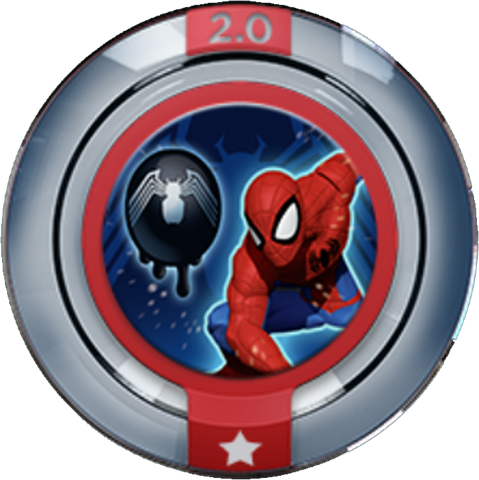 disney infinity black spiderman power disc