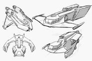 Concept art of Buzz's ship.