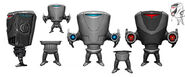 Concept art of a Ranged Omnidroid.