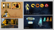 Some humorous Star Wars signs (scrapped from the game).